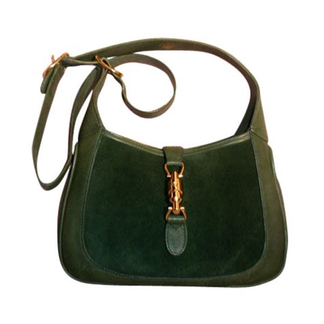 vintage gucci handbag green|vintage Gucci suede handbag.